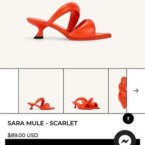 JW PEI - SARA MULE - SCARLET